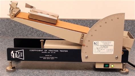 Inclined Plane Coefficient of Friction Tester commercial|coefficient of friction tester formula.